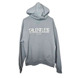 TALENTLESS Avant Garde Hoodie Sweatshirt Blue Heavyweight XL Cotton Logo Disick